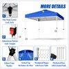 PHONWHON Shades 10x10 Pop Up Canopy with One Push Setup,Heavy