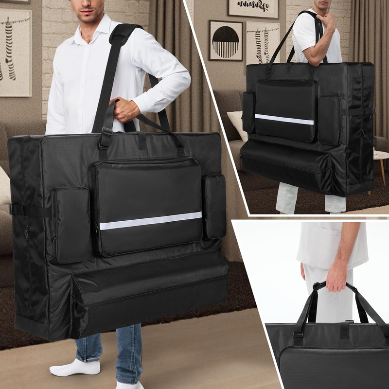 Luxja Massage Table Storage Bag Black