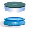 Intex 10ft Round Swimming Pool Cover & Easy Set 10ft