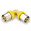Gas Connection Curved Double 16 mm for Multilayer Pipe
