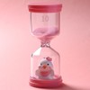 10 Minute Sand Timer,Plastic Hourglass Timer in Macaron Pink with