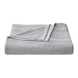 Nautica - Twin Blanket, Soft Cotton Bedding, Medium Weight Home Decor for All Seasons, Dorm Room Essentials (Chevron Grey, Twin)