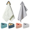 Pletpet 4Pcs Towel Hook Holder Grabber, Drill Free Self Adhesive