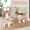 APEXCHASER Clothes Drying Rack, 3-Tier Laundry Drying Rack for Clothes,