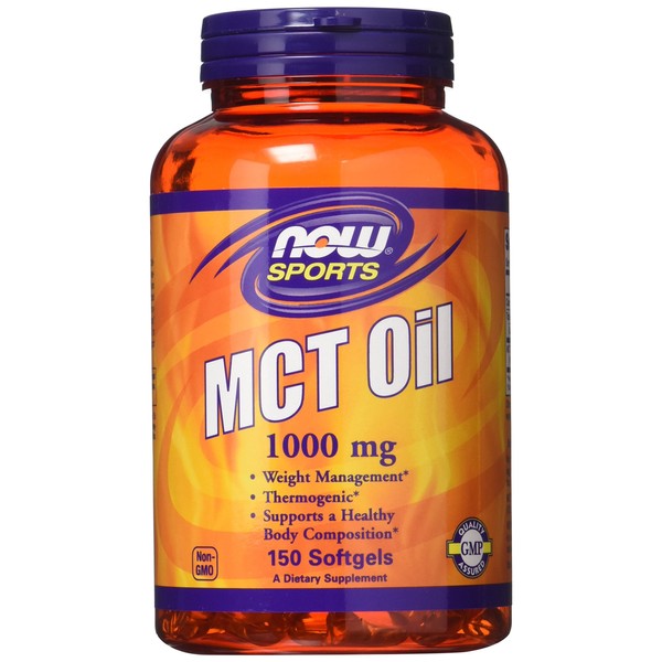Now Foods MCT Oil Softgels, 1,000 mg, 150 Count (Pack of 2)