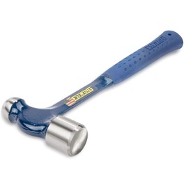 ESTWING Ball Peen Hammer - 32 oz Metalworking Tool with Forged Steel Construction & Shock Reduction Grip - E3-32BP | Estwing