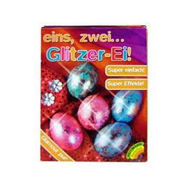 Egg colours glitter egg