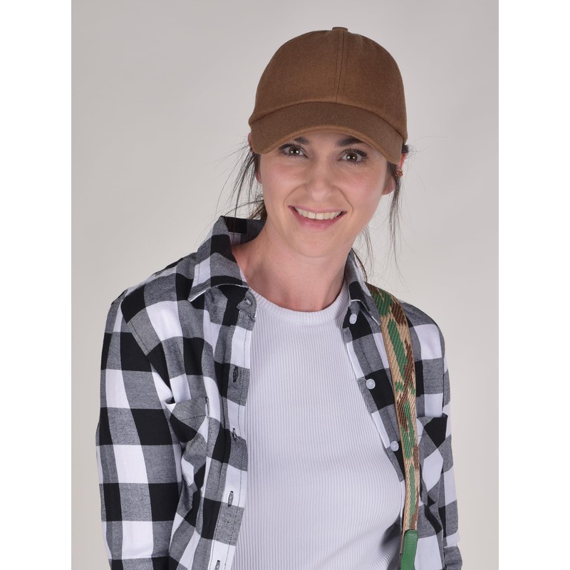 styleBREAKER Unisex Baseball Cap mit gebürsteter Oberfläche, 6 Panel Cap