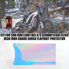 URLWALL Mud Flap Rear Fender for Sur Ron/Segway, Rear Shock Absorption Mud Guard, Rear Shock-Absorbing Dust Cover, Rear Shock Mudguards Protector for Light Bee X/S Segway X160 X260 (Blue)