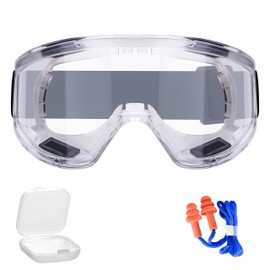 Anti-Fog Safety Goggles | Anti-Scratch Clear Safety Glasses, Eye Protection Goggles Ideal for DIY work, Sanding, Dust, Woodworking, Construction, Chemistry.