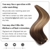 Rimoss Clip in Hair Extensions Real Human Hair, 7pcs Ombre