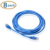 Cable Matters Paquete de 8 cables Ethernet Cat5e Snagless (cable