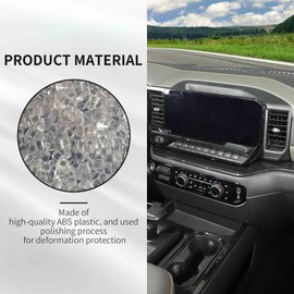 RAZPOY for Silverado Dash Panel Cover, Center Console Dashboard Trim Compatible with 2022 2023 Chevy Silverado Carbon Fiber Interior Accessories