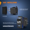 Nilight Down Up Polarity Reverse Blue LED Switch DPDT 20A