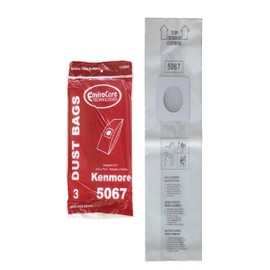 3 Kenmore 5067 Type X Upright Vacuum Cleaner Bag Model #11632265 11632275 11634510, Sears 50678, 11634610 34612 34695