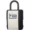 ZHEGE Key Safe with Number Code Outside, 4-Digit Key Box,
