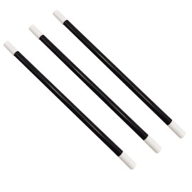 Ovewibi 1 Pack Plastic Magic Wand Black and White Spell Casting Stick for Magician Costume Magic Tricks