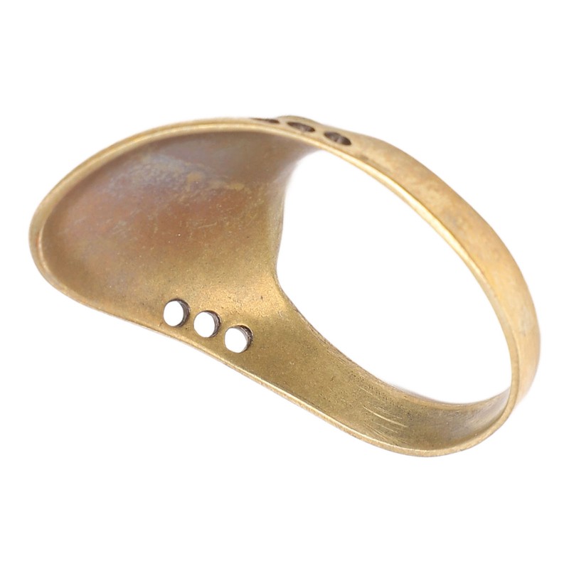 Brass Archery Thumb Ring Portable Finger Protector with Anti Lost