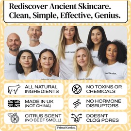 Tallow Balm - Citrus Burst Grass Fed Organic Beef Tallow Skincare, All Natural Butter Cream Moisturiser For Face & Body, Care for Sensitive Skin, Dry Skin Relief, Anti-Aging, UK Made - Large 120ml