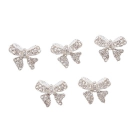IWOWHERO Rhinestone Jewelry Set Bow Nail Art Charms for Manicure Decor DIY Projects