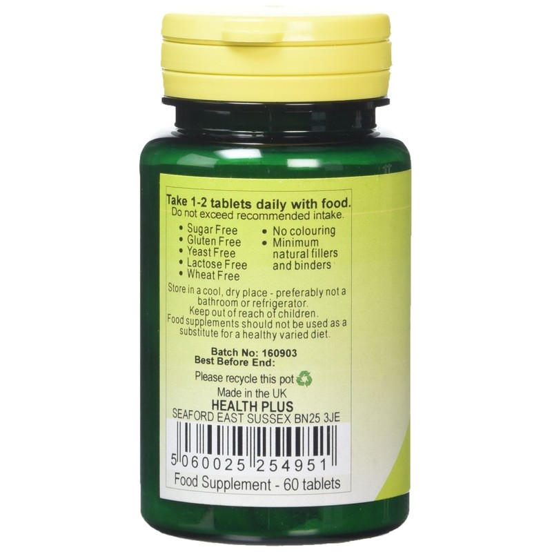 Health Plus Siberian Ginseng 600mg Energy Plant Supplement - 60