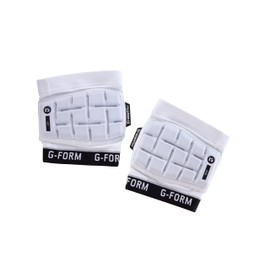 G-Form Unhinged Lacrosse Elbow Pads - Breathable & Flexible Compression Elbow Sleeve - Lightweight Lacrosse Elbow Pads - White, Adult Medium