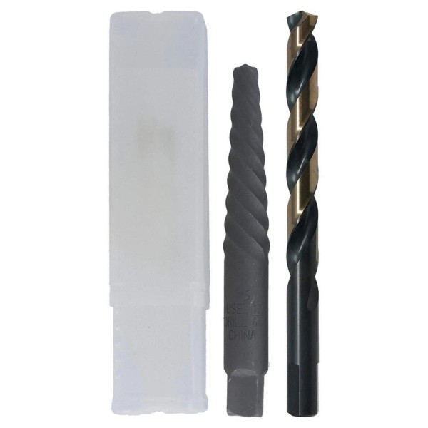 CLE-LINE C22314 Screw Extractor Set,2pc,HSS,Pl