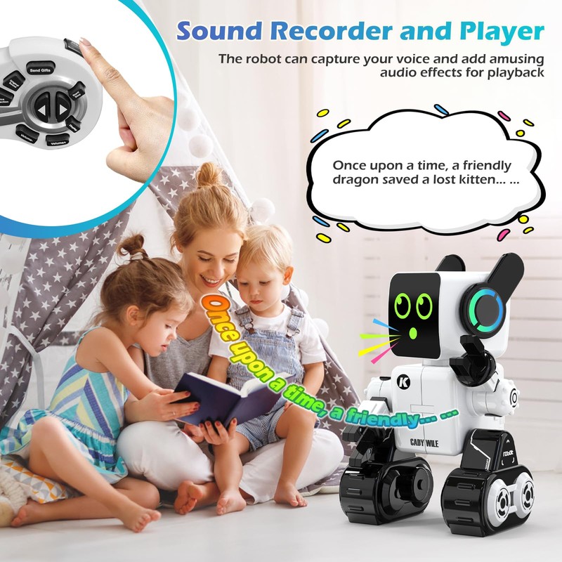 Anysun Robot Toy for Children, Intelligent RC Robot with Touch,