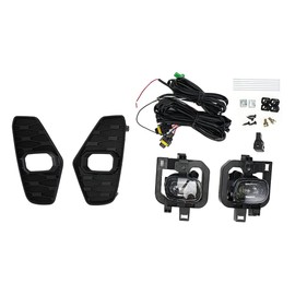 TOTMOX Car Front Fog Light Compatible with Nissan Navara NP300 2021+, LED Front Fog Lamp Lower Bumper Light, Clear Lens Black Housing