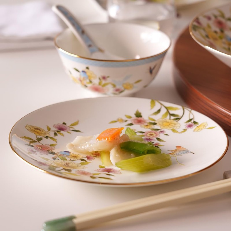 Narumi 52468-23400 Plate Plate Set, Lamage, 7.5 inches (19 cm),