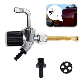 Fuel Tap with Water Bag Compatible with Simson Schwalbe Kr51/1, Kr51/2 and Sr 50, Simson S51, S50 - MZ EtZ, TS, ES, Brass Fuel Tank Valve for Motorcycle Tank