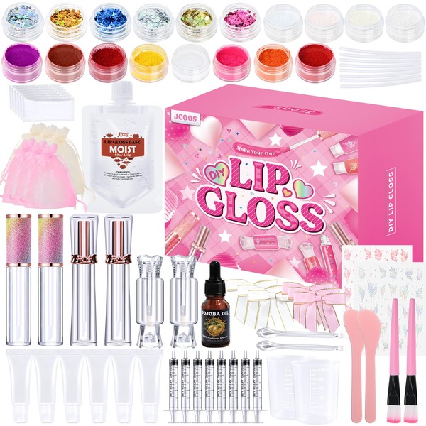 JCOOS Lip Gloss Making Kit, Lip Gloss Set for Teens