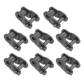 sourcing map 8Pcs 10B-1 Chain Offset Half Link Roller 15.875mm Pitch Carbon Steel Master Connector Links for 10B-1 Chain