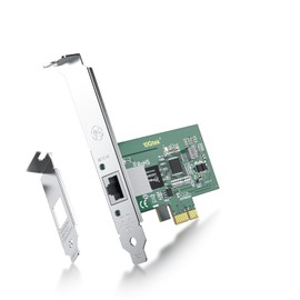 Gigabit Network Card-Intel I210 Chip 1Gb Converged Network Adapter Card(NIC) Ethernet PCI-E X1 Single RJ45 Copper Port for Windows Server,Linux,PC,VMware ESX.
