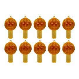 Creative Hobbies Medium Ceramic Tree Lights - Orange Jack O' Lantern, Pumpkin Shape | 25 Pack