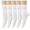 Loritta 5 Pairs Cotton Socks for Women Casual Comfy Crew