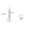 WenSilon(30 PCS) 1/4" x1-1/4 White Concrete Screw Anchor White Flat
