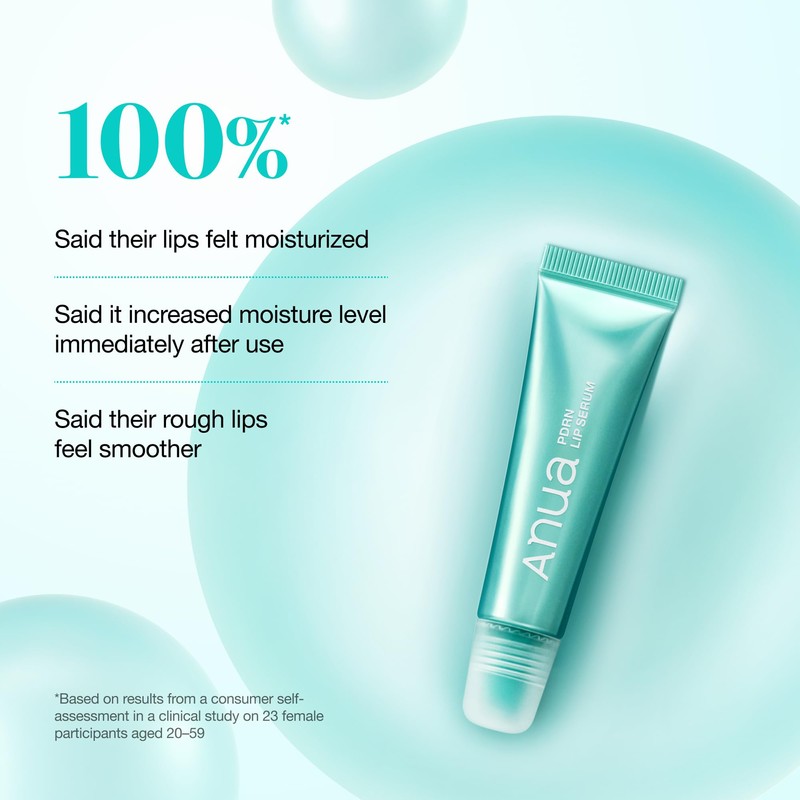 Anua PDRN Lip Serum, Long-lasting Hydration for Dry, Cracked Lips,