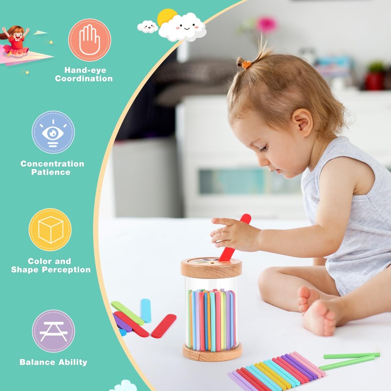 SUNtoys Wooden Learning Colour Sorting