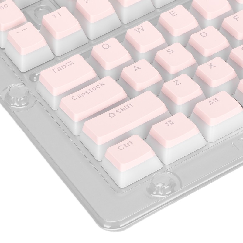 Keyboard Keycaps 129 Keys Pudding Transparent OEM Height PBT Two