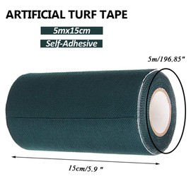 LMHOME Artificial Grass Turf Tape,Artificial Grass Seam Tape Self Adhesive for Lawn,Turf,Carpet Jointing(Green Single-Sided,6Inx16Ft)