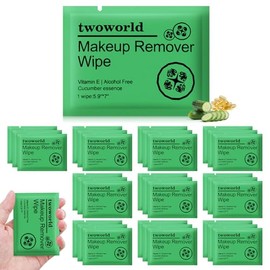 Toallitas desmaquillantes envueltas individualmente a granel, toallitas de maquillaje de viaje suaves para limpieza facial, rímel, lápiz labial, viaje