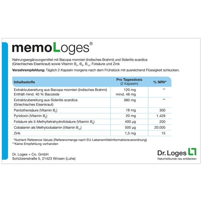 MemoLoges Kapseln, 120 St