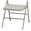 MECO Sudden Comfort All Steel Folding Chair Set with Steel