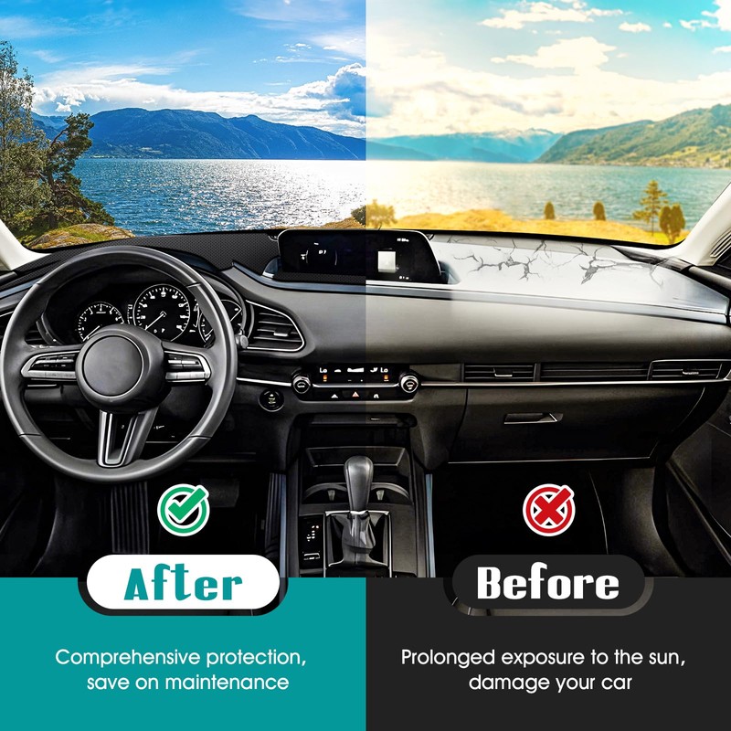 FIILINES Dash Cover for 2020-2026 Mazda CX-30 CX30(Without HUD), Dashboard