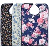 Celley 3 Pack Adult bib for eating, washable and waterproof