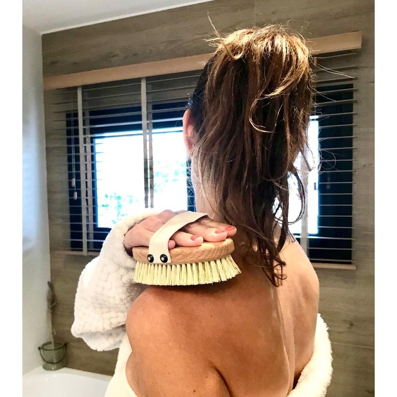 Stephanie Franck Beauty Dry massage brush made of natural bristles