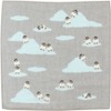濱 Pattern Japanese taoru semiuxossyu Pet Penguin Blue