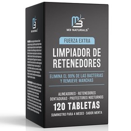Tabletas Limpiadoras de Retenedores Dentales – Limpia Retenedores, Alineadores y Prótesis Eliminando Olores, Manchas y Placa, con Estuche de Limpieza 