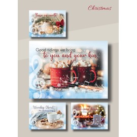 HTL Card-Boxed-Christmas-Cup of Joy w/Scripture (Box of 12)